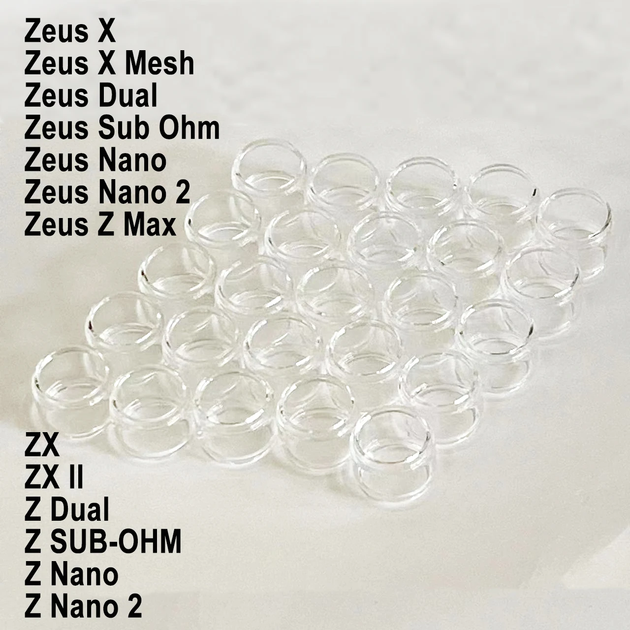 5 Pz Bubble Fat Glass Zeus /Zeus Dual/Zeus X /Sub Ohm Tank/Zx /Zx Ii/Z Sub-Ohm/Z Nano 2 Max Lampadina Vetro Modello Geometrico