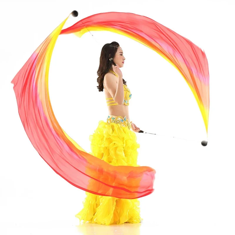 Velo Di Seta Poi Catena A Sfera Danza Del Ventre 100% Velo Di Seta E Donne Streamer Fase Prpos 1 Velo 1 Palla