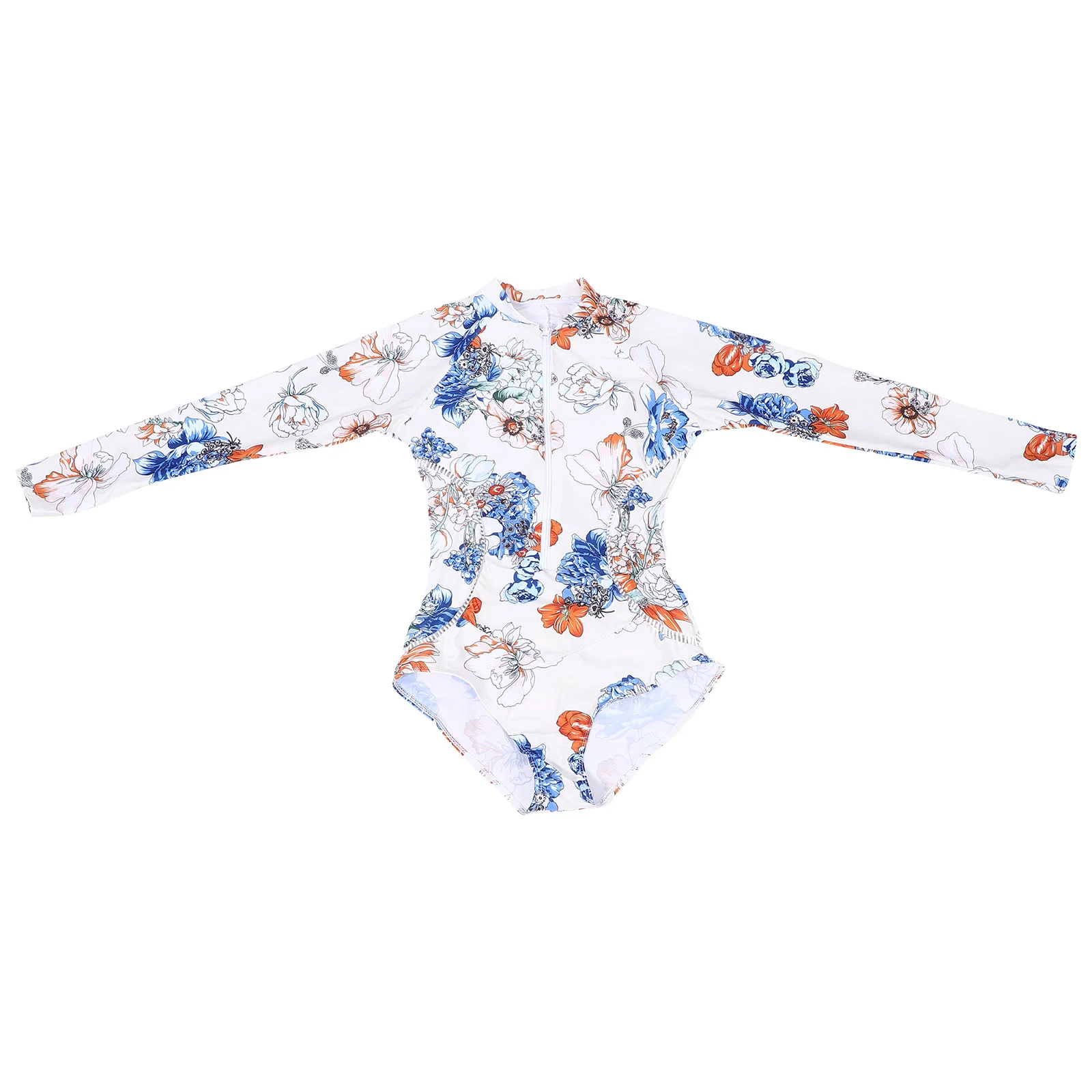 Costume Da Bagno Intero A Maniche Lunghe Costume Da Bagno Donna Costume Da Bagno Costume Da Bagno (L)