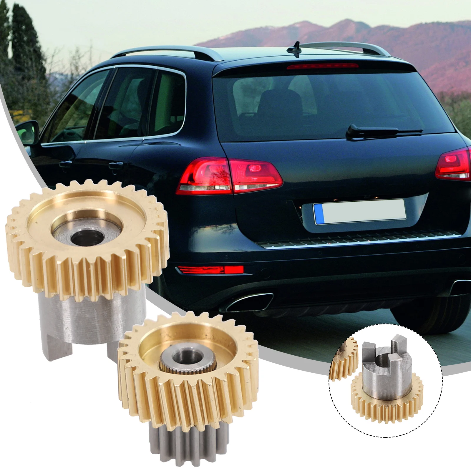 2 Pz Porta Posteriore Auto Tenda Di Vetro Ombra Motore Gear Repair-Kit Per-Porsche Cayenne 2011-2017 Muslimatexam