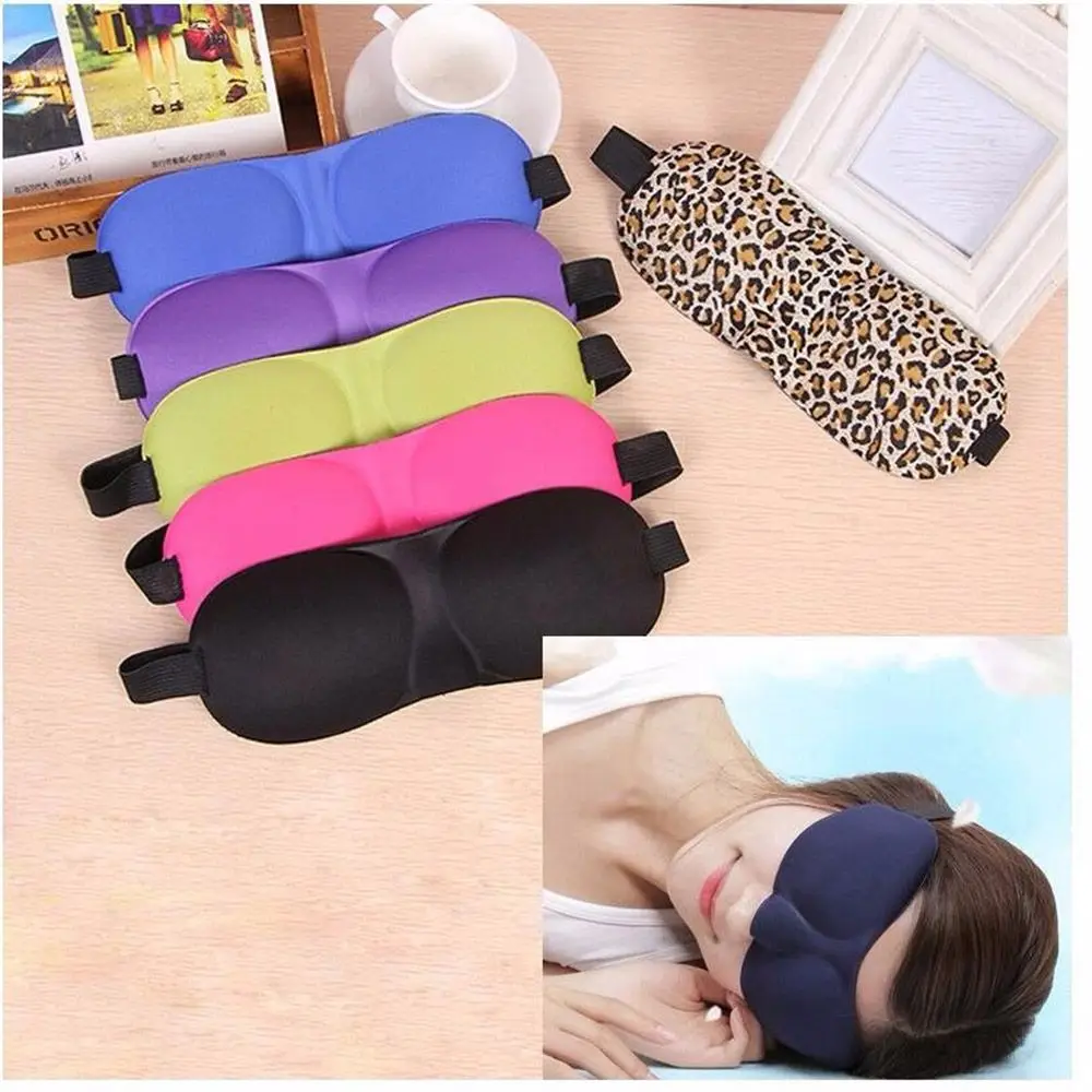 3D Sleeping Eye Mask Shade Cover Rest Sleep Eyepatch Soft Imbottito Sleep Mask For Eyes Travel Sleeping Aid Blindfold
