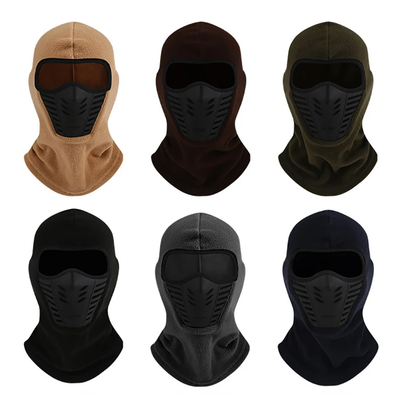 Outdoor Warm Silicone Cycling Mask Face Neck Protector Cappello In Pile Impermeabile Antivento Full Face Cover Hat Neck Helmet Mask Hat