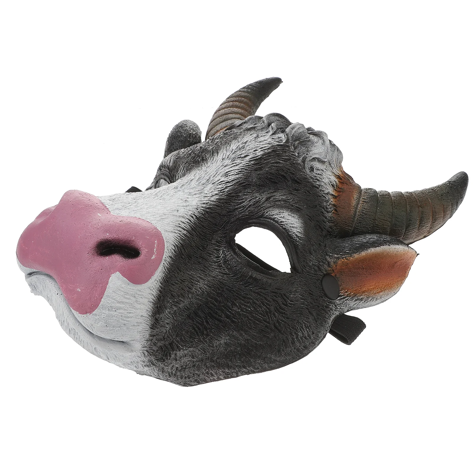 Novità Head Mask Vintage Half Face Party Masquerade Ox-Head Mask Novità Costume Copricapo Holiday Cosplay Face Cover