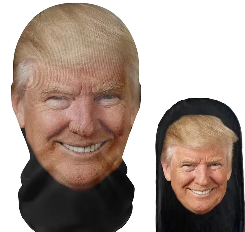Nuovo 3D Stampato Donald Trump Copricapo Maglia Elastica Full Face President Mask Per Uomo Donna Cosplay Copricapo Divertente Passamontagna Cappuccio
