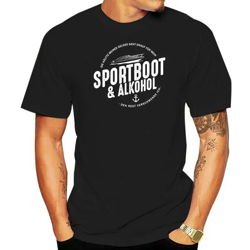 Maglietta Unisex Sportboot Alkohol Boot Motorboot Geld Spruch Urlaub Siviwonder