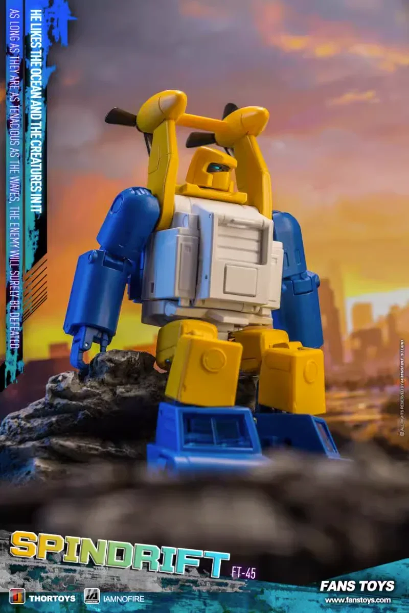 Trasformazione Fanstoys Ft Spindrift Seaspray Versione 2.0 Action Figure Robot Toy Model