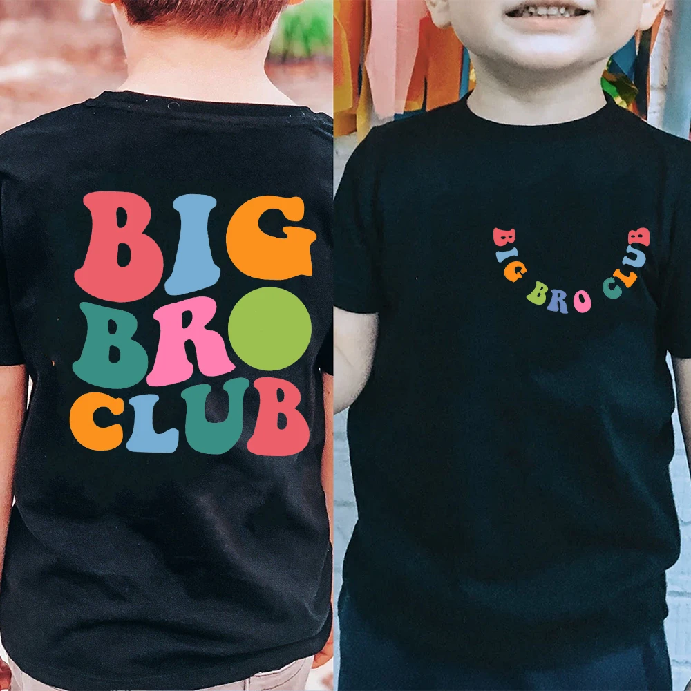 Big Bro Club Kids Shirt Retro In My Big Brother Era Kids Tee Brother Shirts Promosso A Big Bro Funny Toddler Tee Outfits