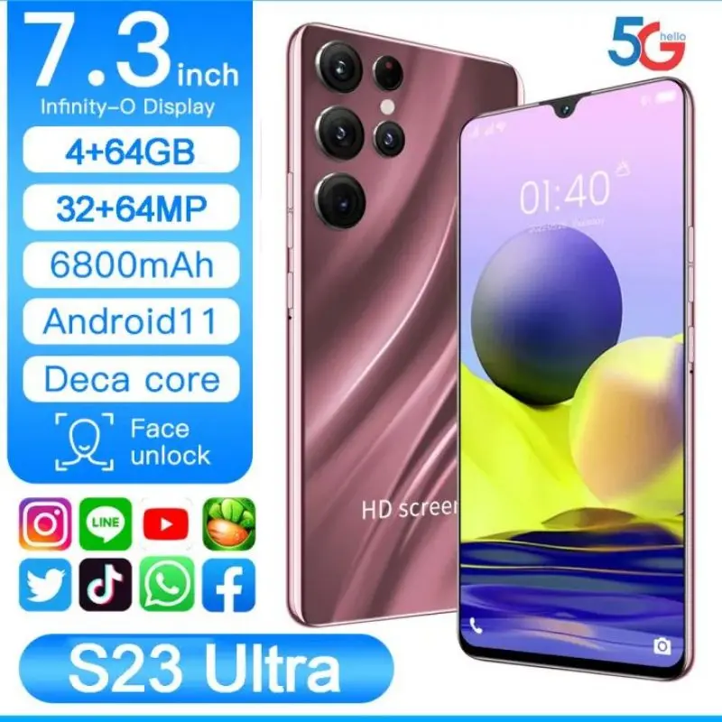 Telefono Cellulare Economico Per Studenti S23 Ultra In Vendita Offerte Di Elettronica Fino Al 50% Di Sconto 4 + 64Gb Gioca A Un Prezzo Ottimo Ed Econo