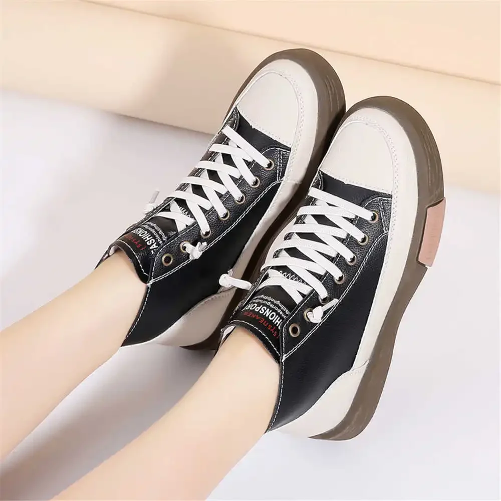 Con Cravatte Senza Tacco Donna Sneakers Alte Stivali Da Donna Scarpe Basse Da Donna Sport Articoli Per La Salute Tenni 2024 Unico In Offerta