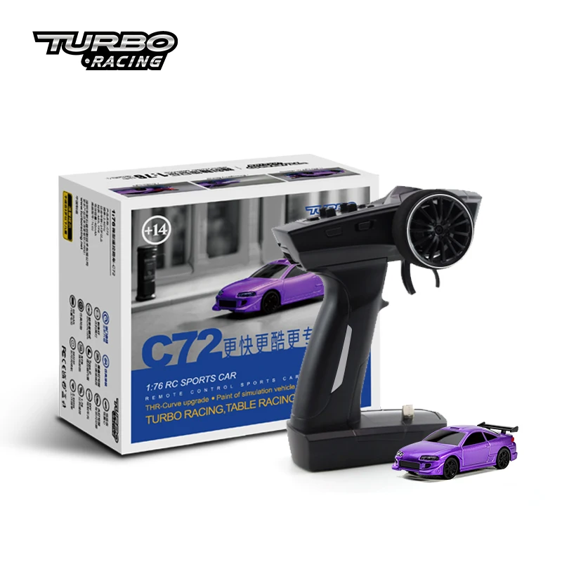 Turbo Racing 1:76 C72 C73 Sports Rc Car Limited Edition & Classic Edition Mini Full Proportional Rtr Kit Giocattoli