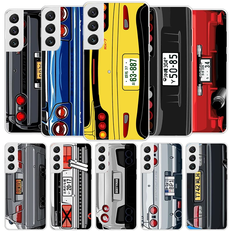 Japan Anime Initial D Car Taillight Cover Phone Case Per Samsung Galaxy S20 Fe S21 + S22 S23 S24 Ultra S10 Plus S10E S9 S8 Coque