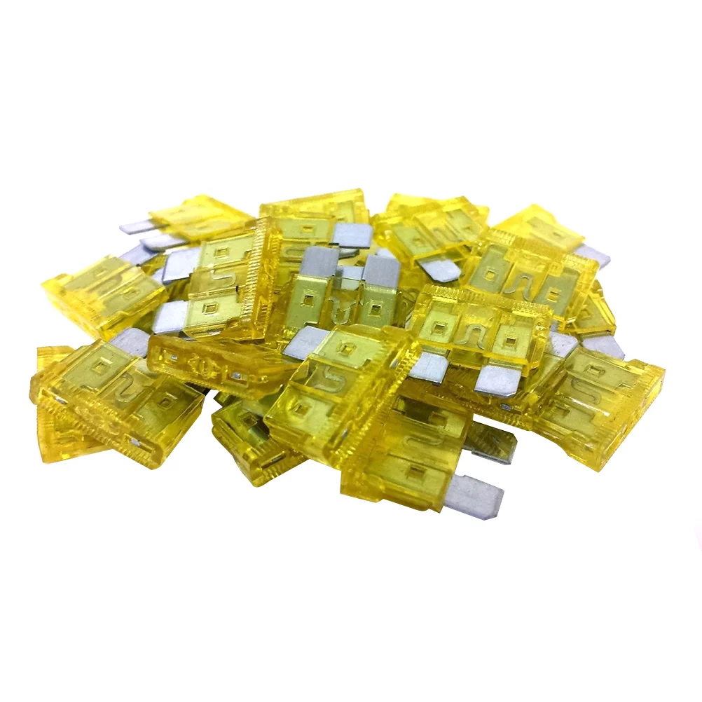 25 Pz 20A 20 Amp Auto Auto Caravan Camion Suv Barca Atc (Giallo)