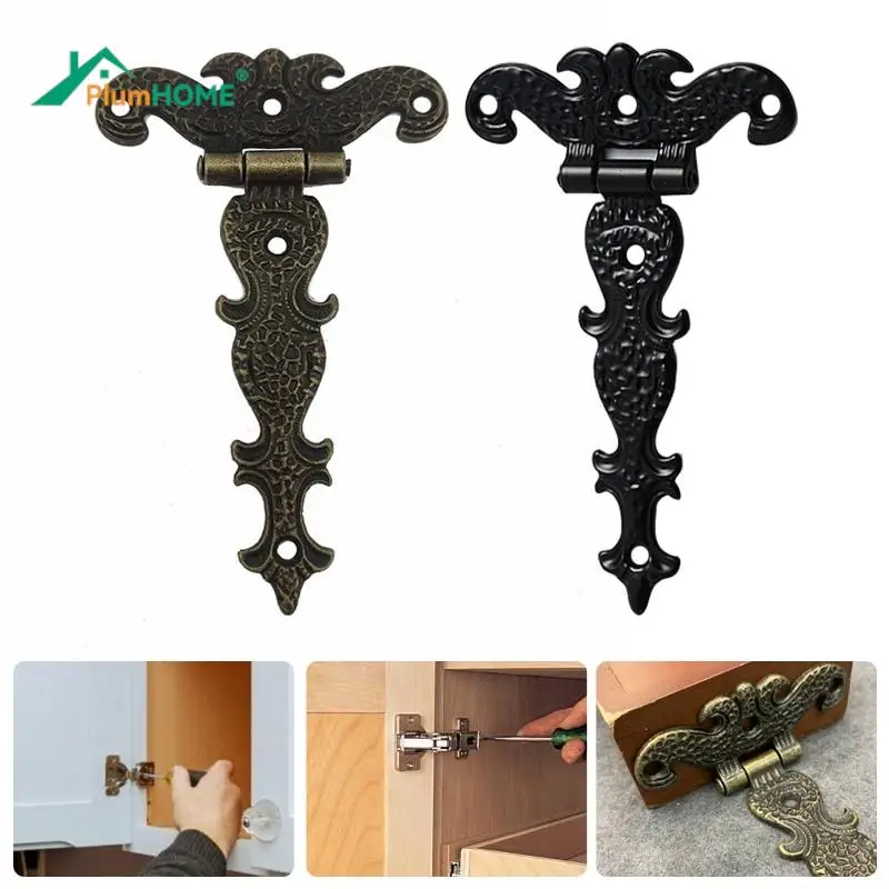 Cerniera Bronzo Antico/Nero Per Finestre Armadio Armadio Ante Armadio Scatole Di Legno Portagioie Petto 113*69Mm