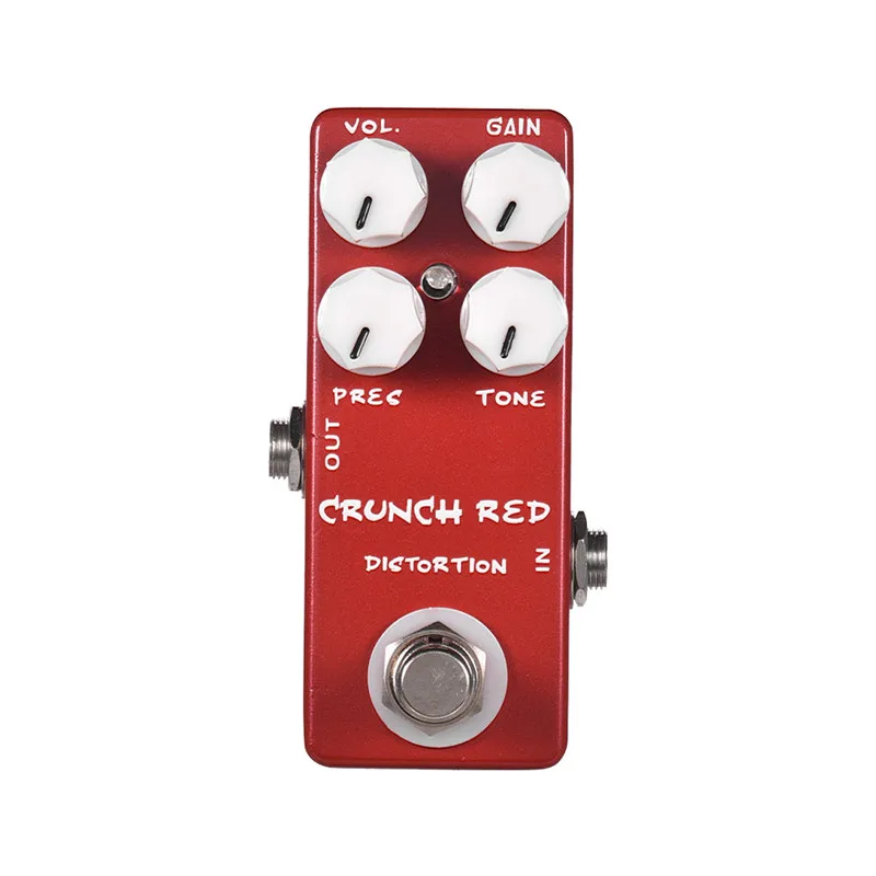 Mosky Crunch Red Mini Chitarra Elettrica Effetto Distorsione Pedale True Bypass Full Metal Shell Parti E Accessori Per Chitarra