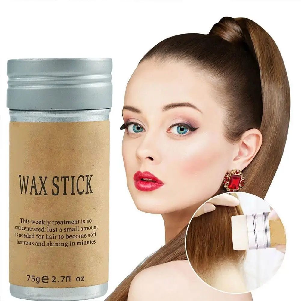 Avocado Hair Wax Maschio E Femmina Capelli Rotti Stile Non Grasso Hair Wax Stick Styling Hair Curl Fixed Control Wax Stick 75G