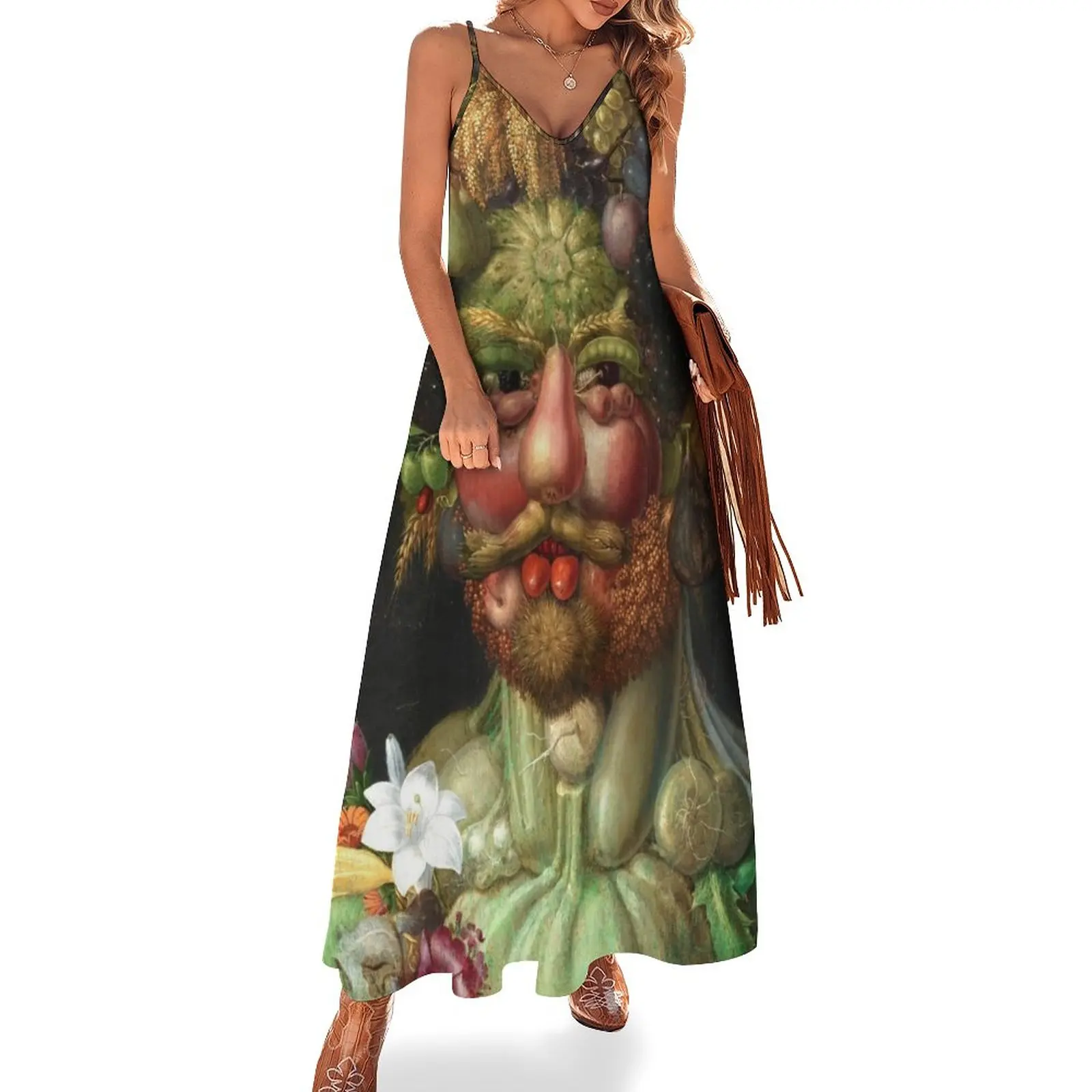 Rudolf Ii As Vertumnus Di Giuseppe Arcimboldo, 1591 Abiti Da Compleanno Senza Maniche Per Abiti Da Donna Per Occasioni Ufficiali