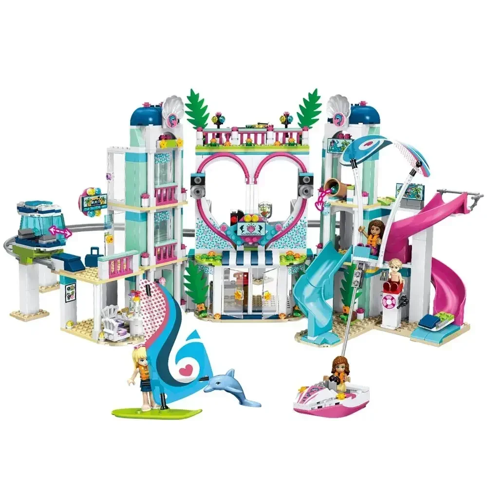 Heartlake City Building City Resort Friends 41347 Top Hotel Building Blocks Kit Per Bambini Giocattoli Divertenti Set Regali Di Natale Per Ragazze