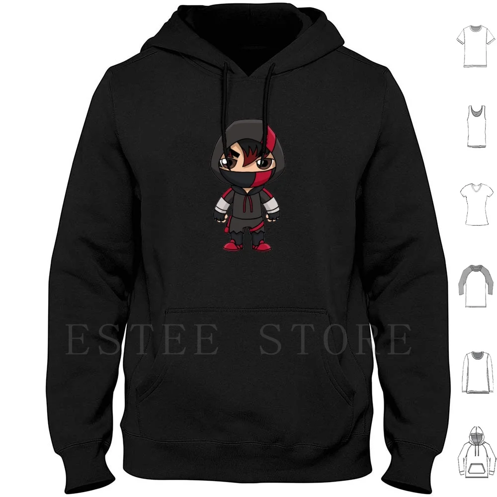 Ikonik Skin Felpe Con Cappuccio Manica Lunga Ikonik Skin Battle Royale Ikonik Red Gaming