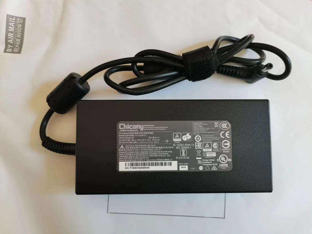 Nuovo Oem Chicony 19.5V 11.8A 230W A17-230P1A 5.5Mm Adattatore Ca Per Xpg Xenia 15 15G, Xenia 15 Kc, Xpg Adata Xenia1660 Xenia2070