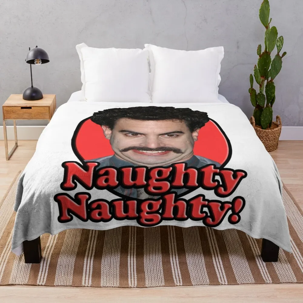 Borat, Naughty Naughty Throw Blanket Stuffeds Anime Luxury Addensare Coperte Del Venerdì