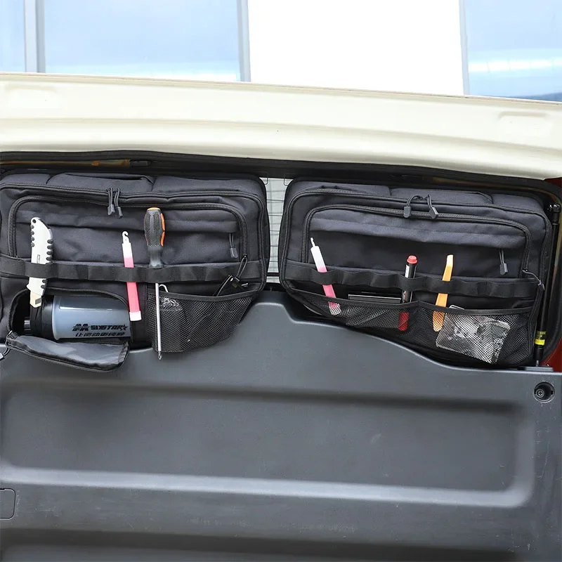 Per Toyota Fj Cruiser 2007-2021 Oxford Cloth Black Car Trunk Tail Door Window Bag Tools Tidying Package Accessori Per Auto