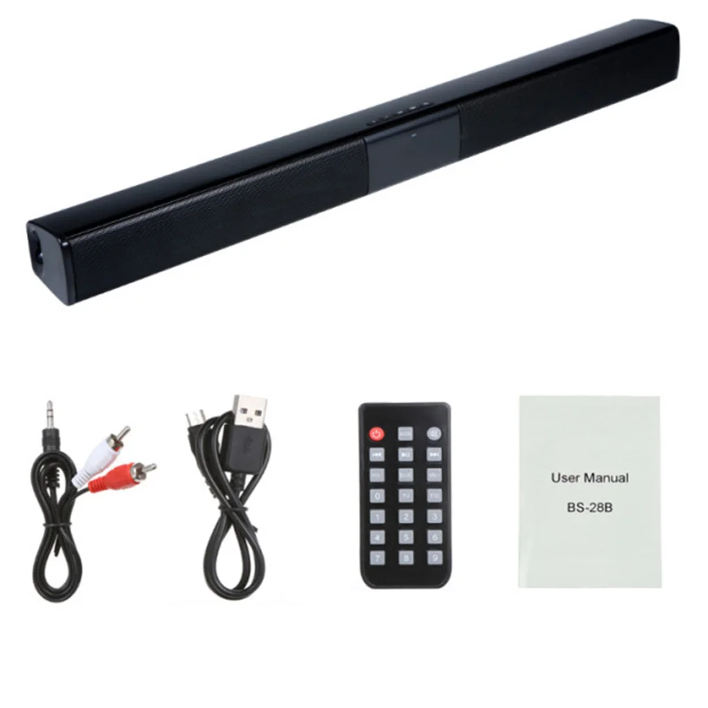 2021 Soundbar Tv 20W Cablato E Wireless Bluetooth Home Surround Soundbar Portatile Per Pc Theater Tv Home Speaker