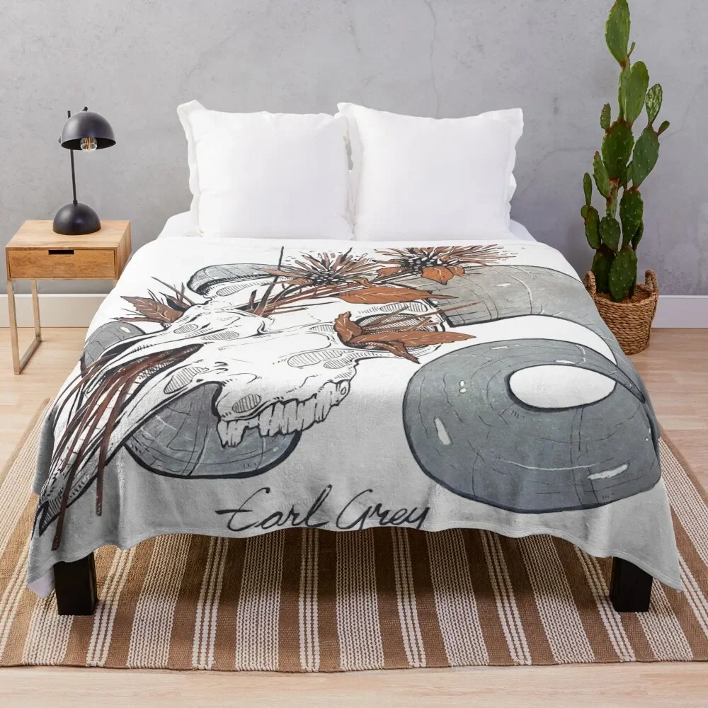 Morbiditea - Earl Grey Con Coperte Trapuntate In Tessuto Di Flanella Con Teschio Ram