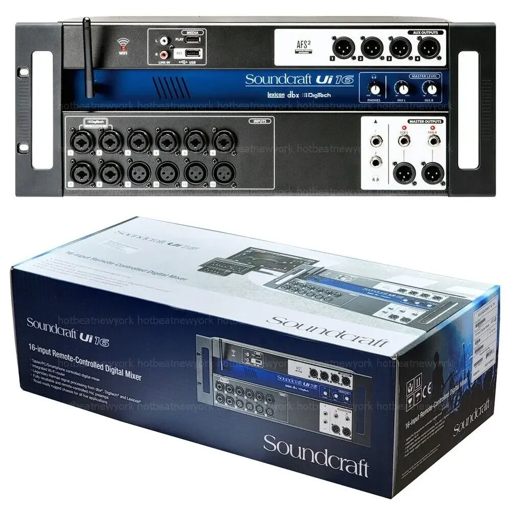 (Nuovo Sconto) Mixer Digitale Telecomandato Soundcraft Ui16 A 16 Canali