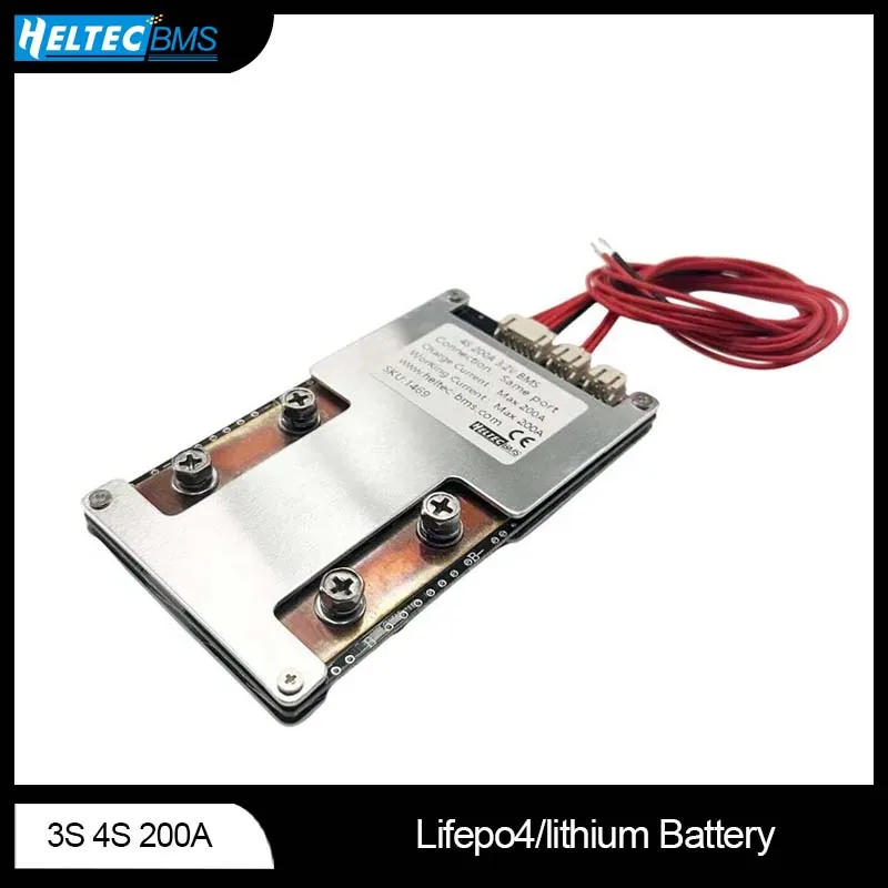 Heltecbms 3S 12V Bms 12.6V/16.8V Lifepo4 Bms 4S 200A Balance 18650 Scheda Di Protezione Della Batteria Lifepo4 Ups Inverter/Moto