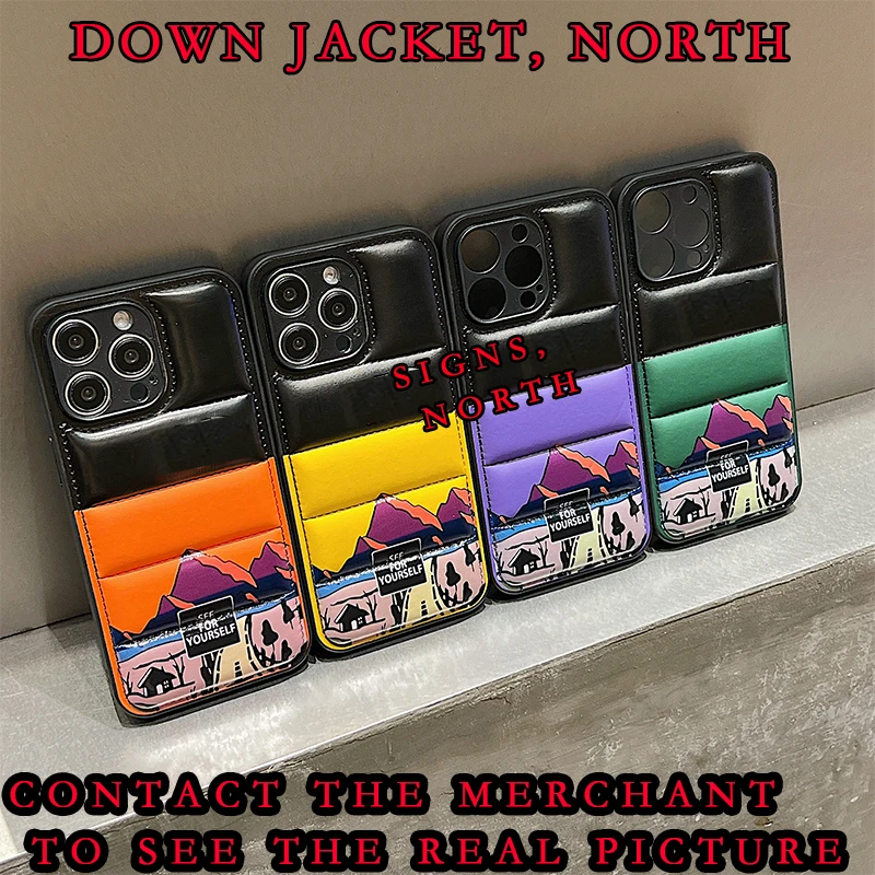 Custodia Morbida In Silicone Per Telefono Giacca Moda Adatta Per Iphone 15, 14, 13 Pro Max, 12, 11 Pro, 15 14 Plus New Snowy Mountain North
