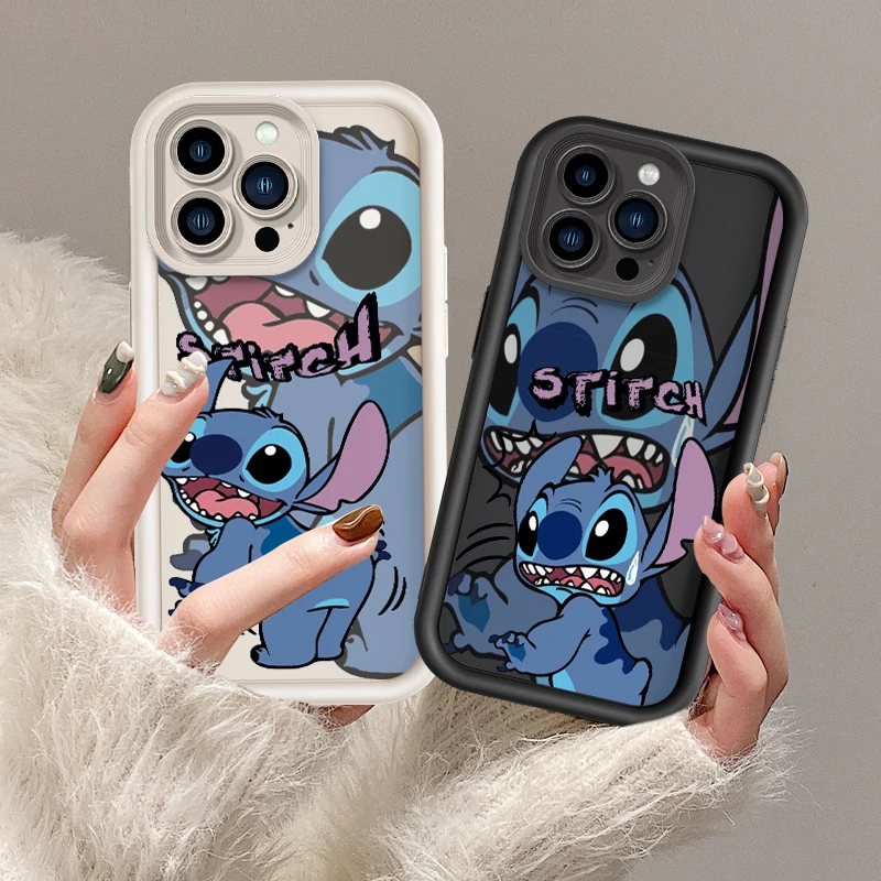 Disney Cartoon Stitch New Eye Ladder Per Apple Iphone 15 14 13 12 11 Xs Xr X Pro Max Plus Custodia Posteriore Per Telefono