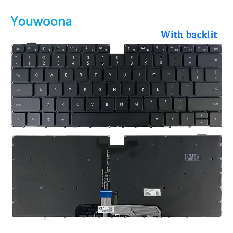 Nuova Tastiera Per Laptop Originale Per Huawei Hlr-Waq9Hnrp Nbz-Wbh9 Klvdz-Wfe9 Nbm-Wfp9 Nbde-Wdh9 Nir-Waq9Hnrp Hlyl-Wfp9 Bdr-Wdh