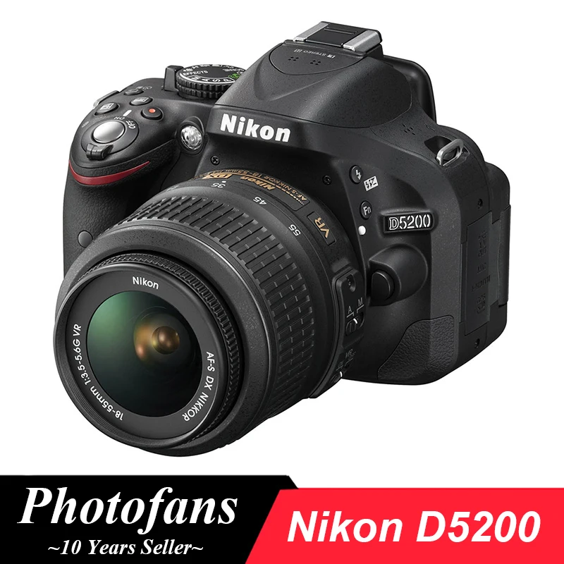Nikon D5200 Fotocamera Reflex Digitale Con Obiettivo Nikon 18-55Mm