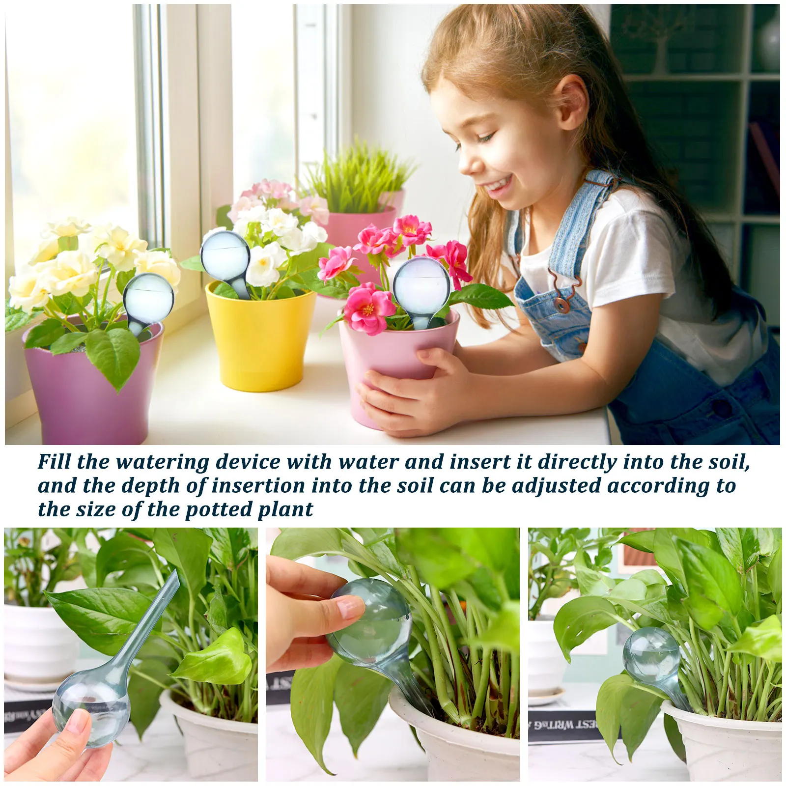 12 Pack Plant Watering Globes Sistema Di Irrigazione Automatica Pvc Self Plant Watering Glo