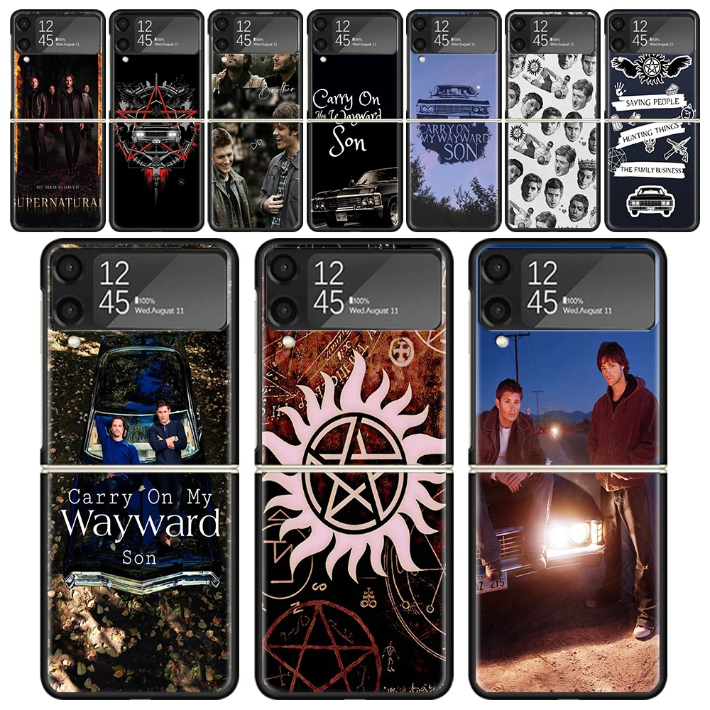 Babaite Supernatural Spn Dean E Sam Custodie Per Samsung Galaxy Z Flip 4 5 3 Z Flip4 Flip5 Flip3 Zflip4 Zflip3 Zflip5 5G Hard Pc