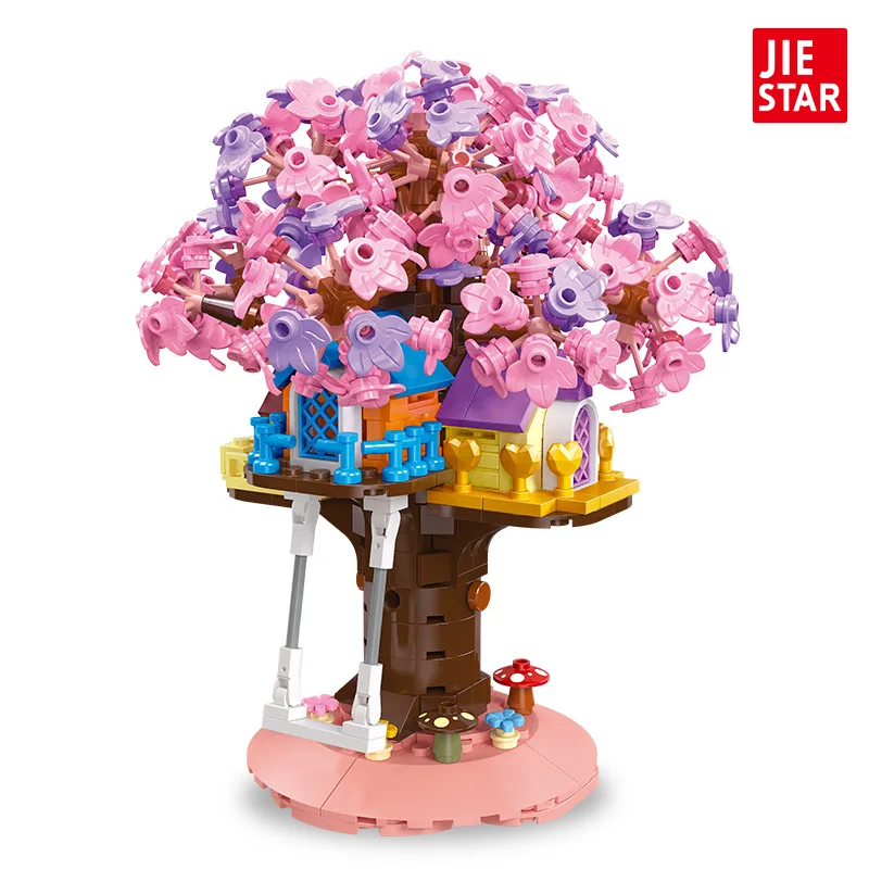 2024 Girl Friendship Tree House Castle Building Blocks Classic Friends Home Model Figures Mattoni Street View Toys For Kids Gifts