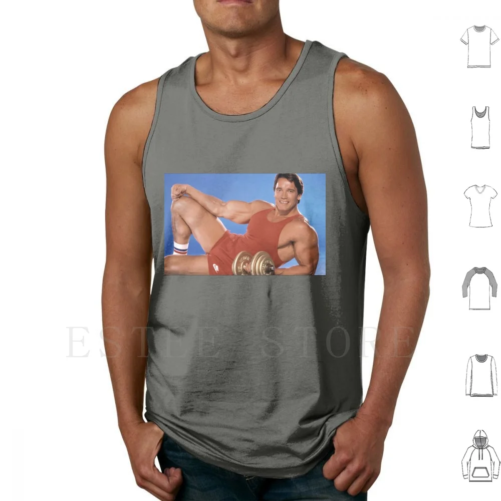 Pet Canotte Vest Schwarzenegger Arnie Guns Palestra Bodybuilding Braccia Pesi Sollevamento Pesi Sollevamento Pesi Ornamentali