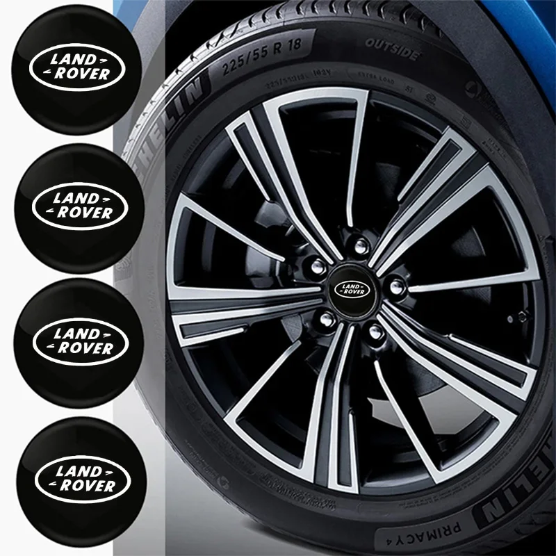4Pcs Car Wheel Hub Trim Cover Emblem 56Mm Accessori Per Auto Per Land Rover Range Rover Discovery 3 4 Freelander Discovery Evoque