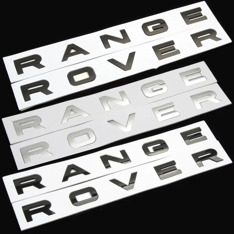 3D Abs Logo Range Rover Lettere Adesivo Auto Cofano Anteriore Emblema Per Range Rover Evoque Sport L322 L405 L538 L494 L320 Accessori