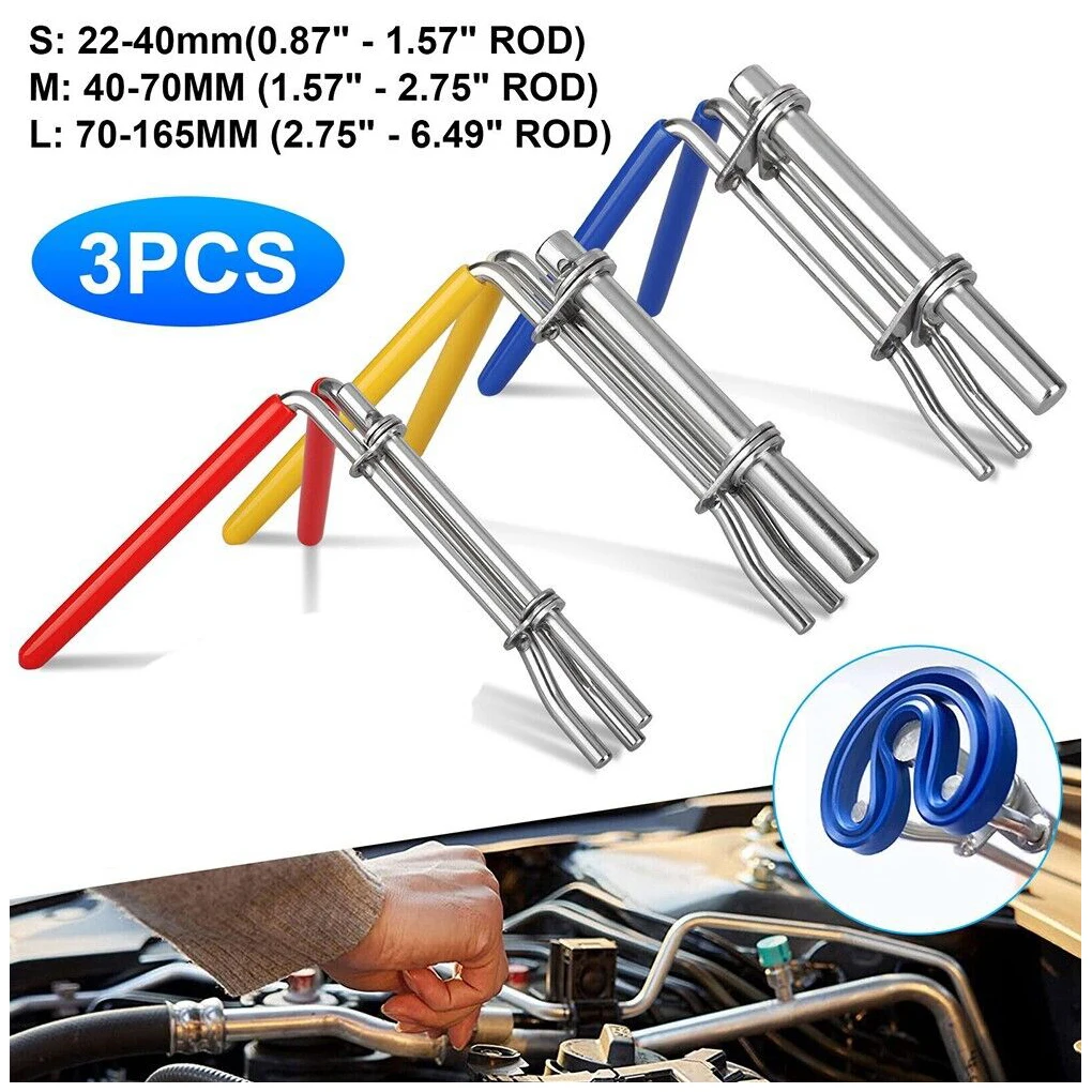 3X Silver Easy To U-Cup Rod Aggiornato Seal Twister Installa Strumento Portatile Durevole E Conveniente