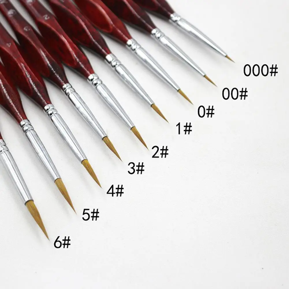 1Pc Professionale Nylon Sable Hair Ink Paint Brush Art Brushes Acquerello Per Disegnare Gouache Oil Painting Brush Art Supplies