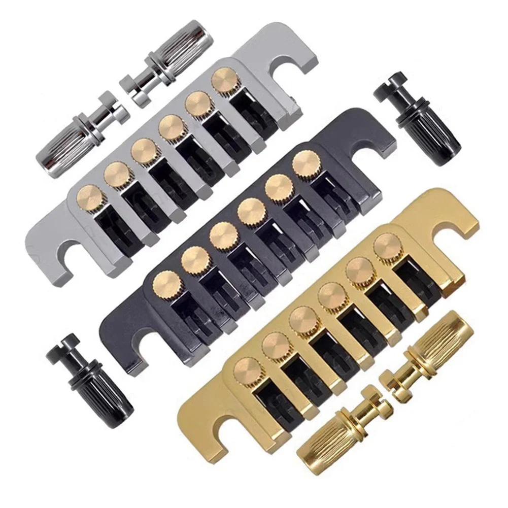 Chitarra Elettrica Lp Tp-6 Bridge Stop Bar Contropunta A Ponte Vintage Con Borchie Accessori Per Strumenti Musicali Per Chitarre Elettriche