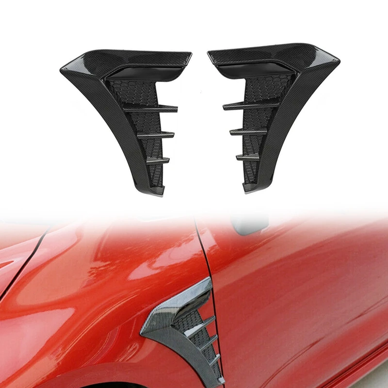 Side Air Fender Vents Trim Per Toyota Corolla Altis Levin 2019 2020 2021 Abs Side Wing Flow Cover Sticker