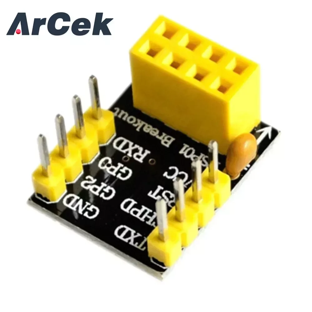 Esp-01 Esp8266 Esp-01S Modello Dell'Adattatore Per Breadboard Seriale Esp8266 Al Modulo Uart Breakout Del Ricetrasmettitore Wifi
