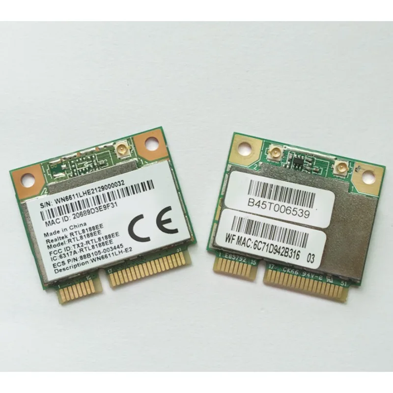 Scheda Wlan Wireless Per Laptop Originale Per Modulo Wifi Scheda Di Rete Realtek Rtl8188Ee Mini Pci-E Rtl8188Ce