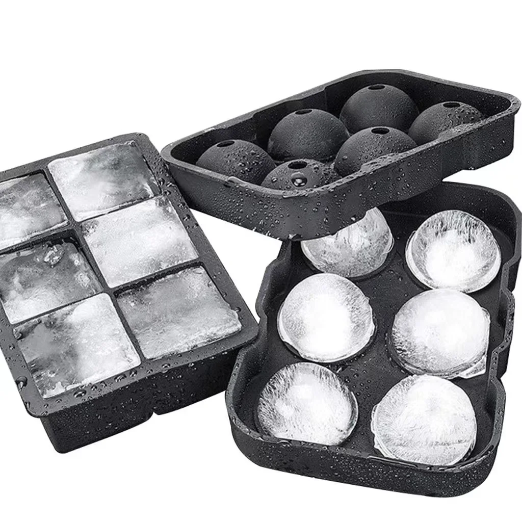 Stampo Per Ghiaccio In Silicone Per Uso Alimentare Vassoio Per Ghiaccio 4 Palline 6 Palline 8 Palline