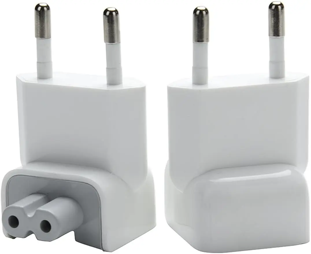 Wesappinc Confezione Da 2 Caricabatterie Da Muro Duckhead Europe Cavo Ca Spina A Testa D'Anatra Standard Ue Per Macbook Mac Ibook/Iphone/Ipod Ac Power