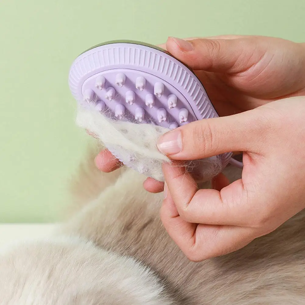 2-In-1 Pet Dog Cat Bath Brush Pet Spa Massaggio Pettine Pulizia Doccia Pet Pet Forniture Strumento Pettine Per Capelli Silicone Soft Dog Groomi N5V2