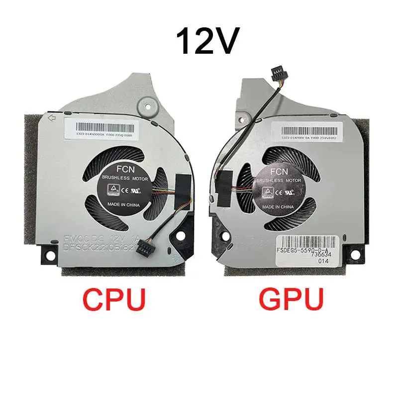 12V Laptop Cpu Gpu Ventola Di Raffreddamento Radiatore Di Raffreddamento Per Dell Inspiron G7-7790 G7-7590
