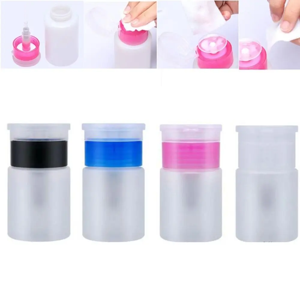 60Ml Nail Art Mini Pump Dispenser Empty Bottle Acrylic Gel Polish Remover Cleaner Liquid Container Storage Small Pressure Bottle